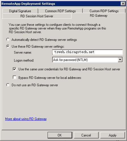 Image result for rd gateway server settings