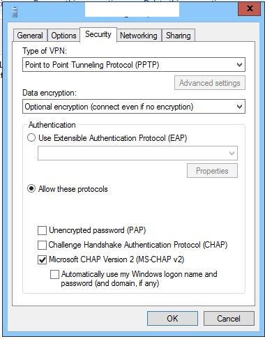 windows - vpn 연결이 오류 691과 함께 실패했습니다.